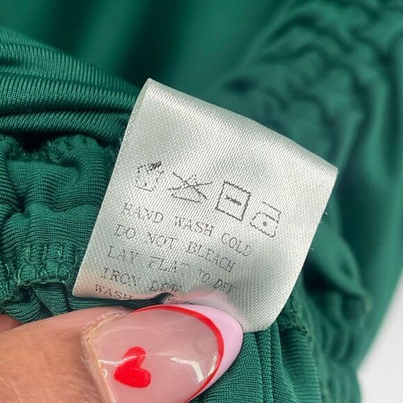 Superdown Women’s Cory Green Ruched Side Pullover Sleeveless Dress Large - Picture 13 of 14